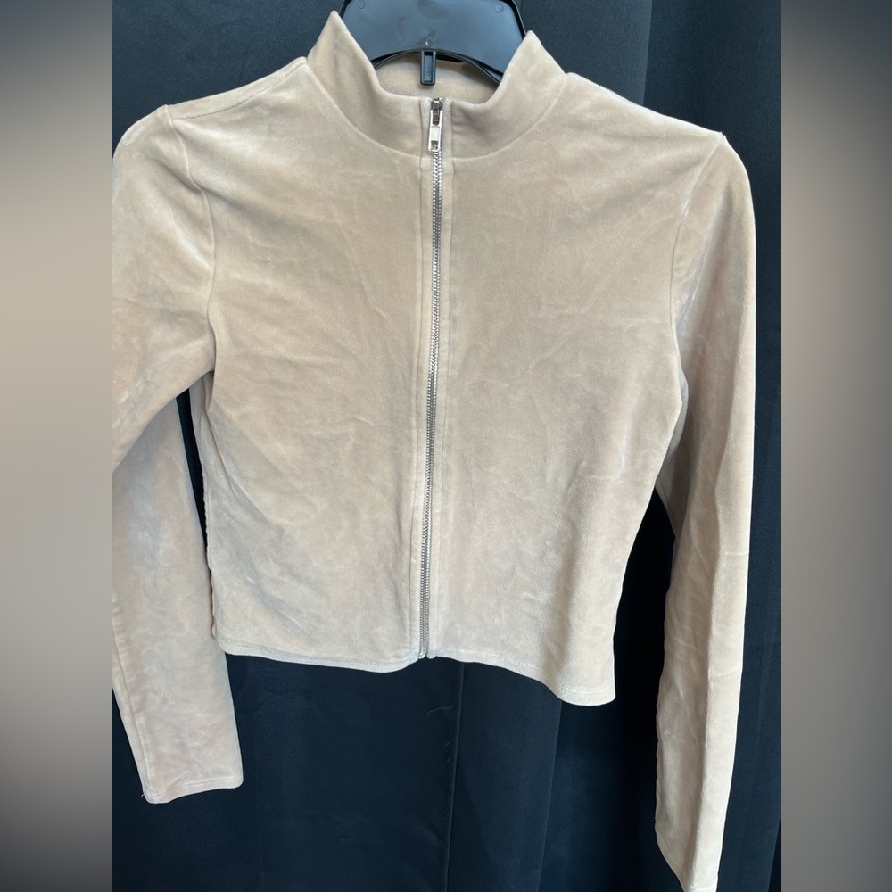 Forever 21 Beige Bomber Jacket